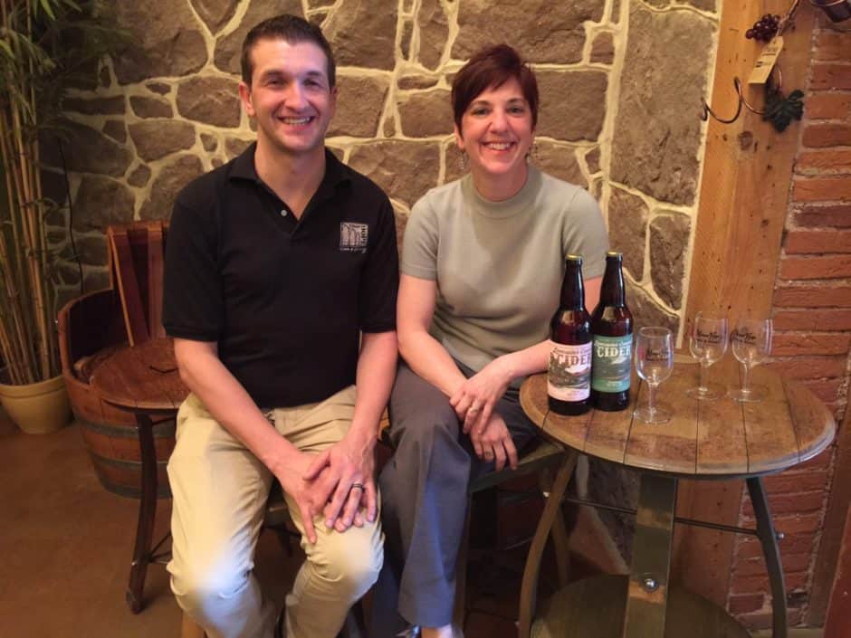 mike and candace at Lancaster County Cider