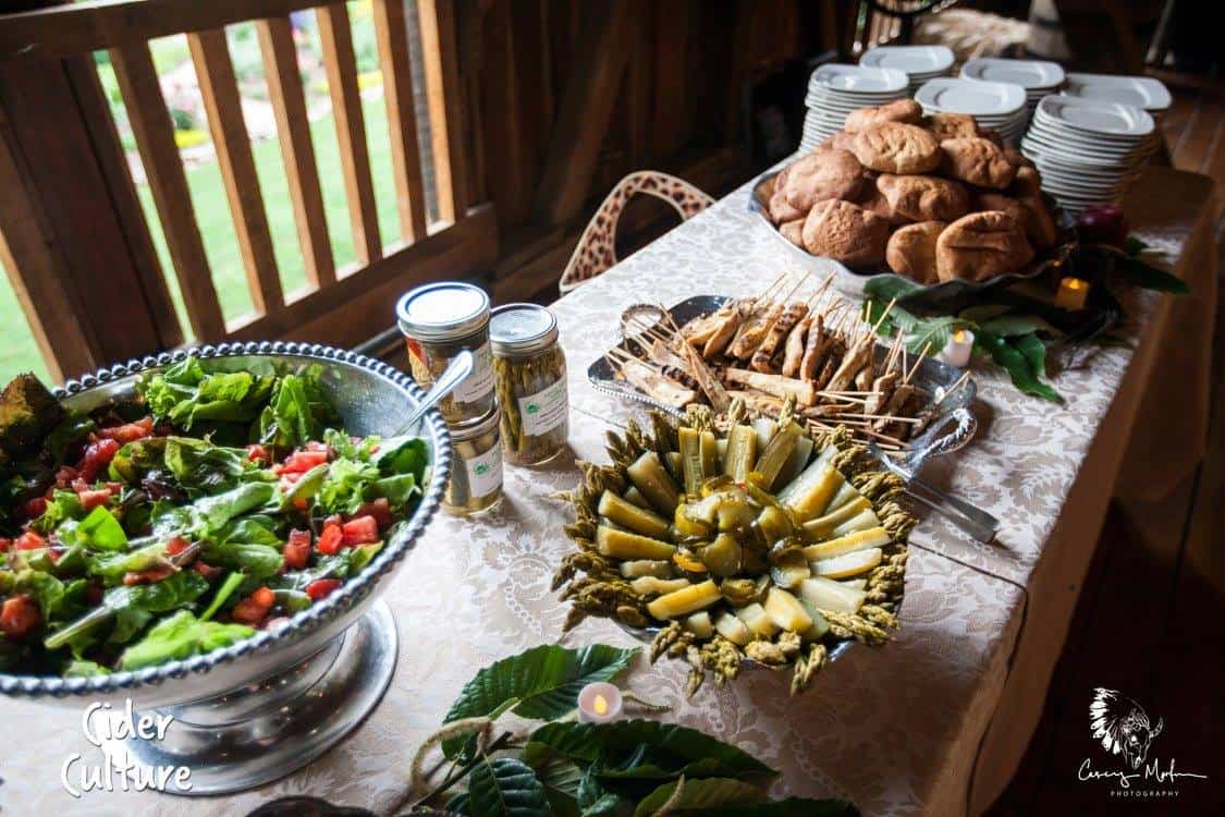 Cider Makers Dinner spread