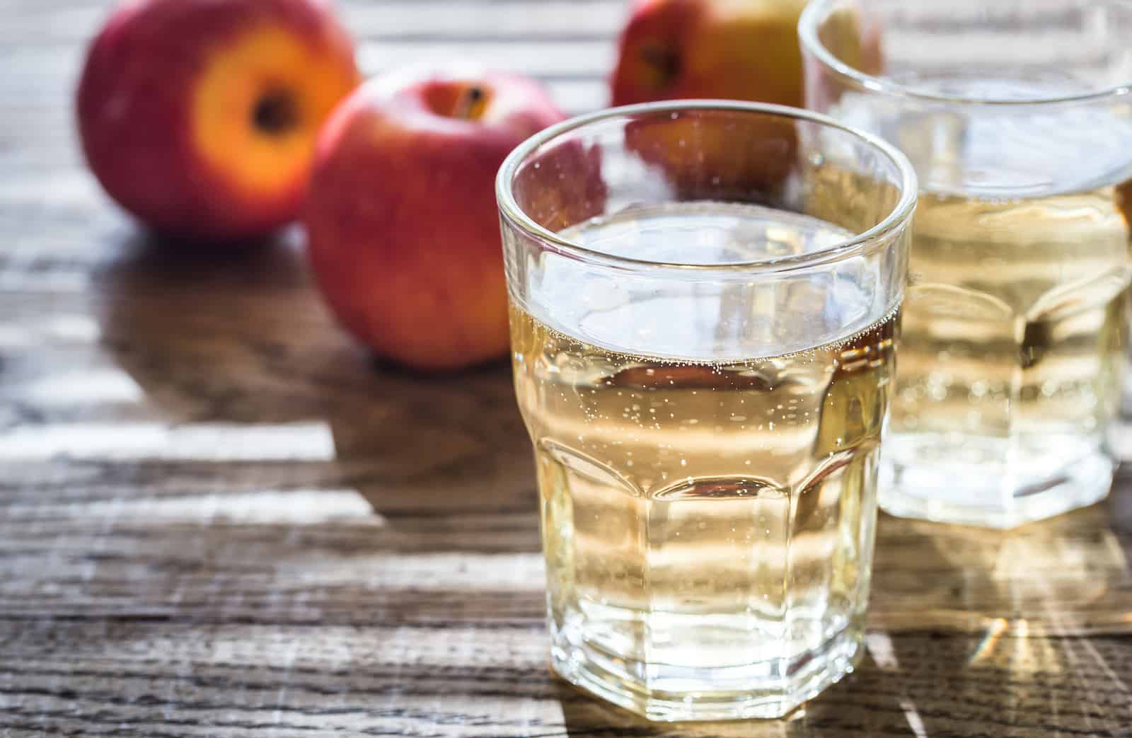 Cider and apples