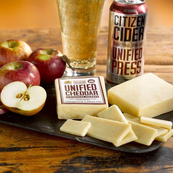 Citizen Cider & Vermont Farmstead Cheese Co.'s Unified Cheddar
