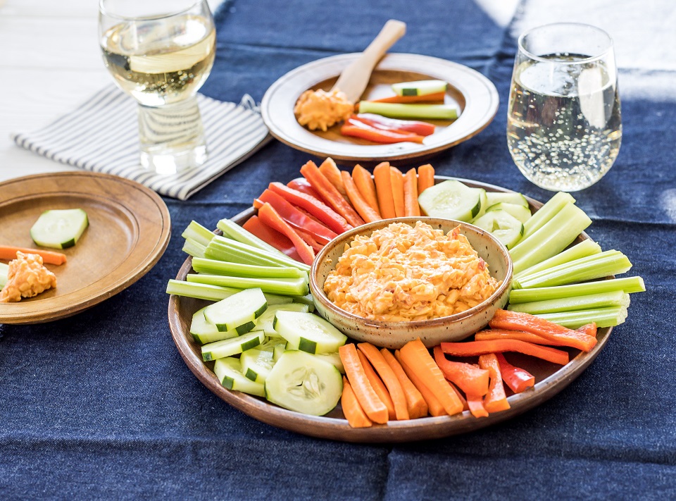 cider and party snacks