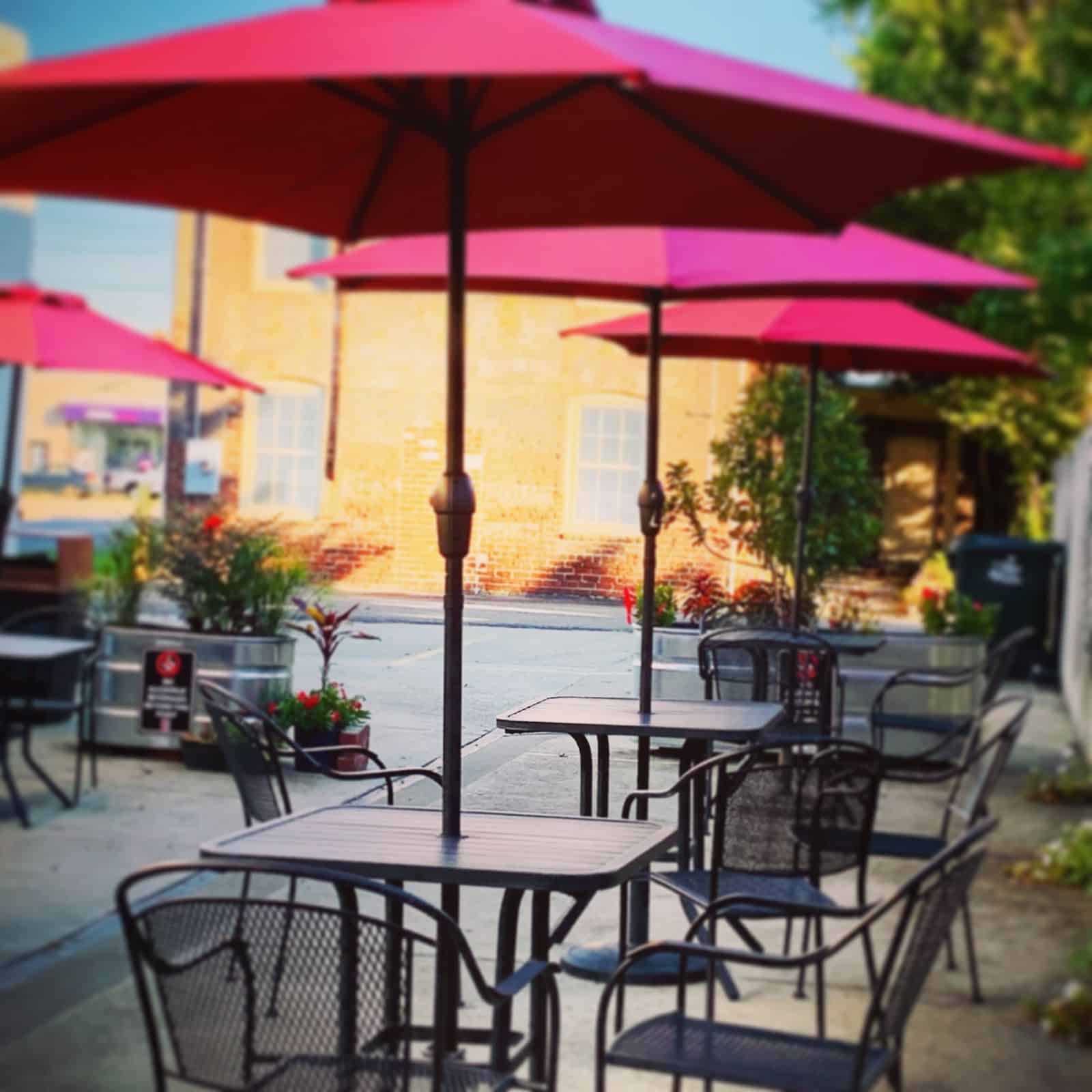 outdoor seating at Cafe Zata