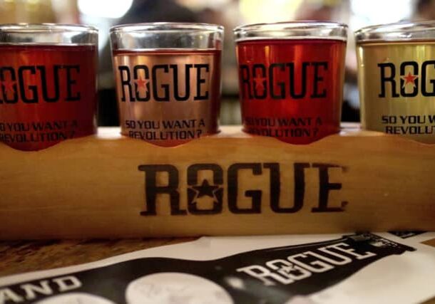 cider Rogue_Barrel Aged Cider flight